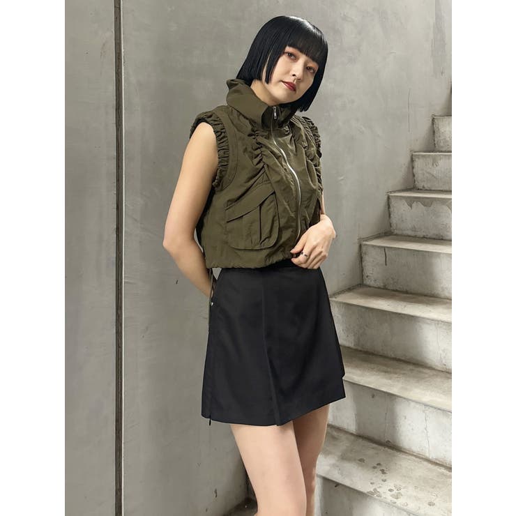 サイドファスナーミニスカート【セットアップ着用可】 | MURUA | 詳細画像38 