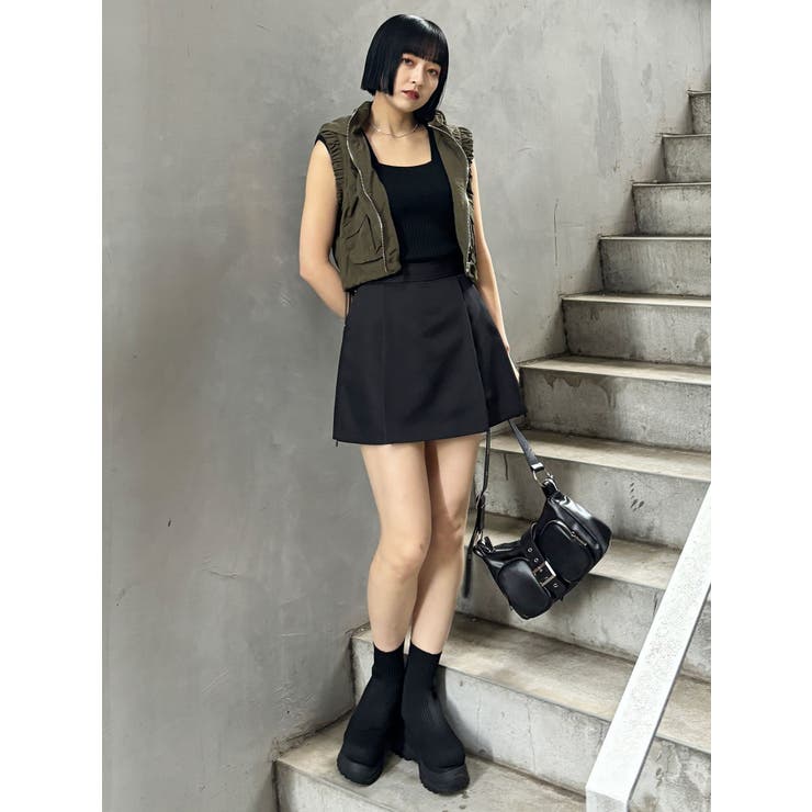 サイドファスナーミニスカート【セットアップ着用可】 | MURUA | 詳細画像40 