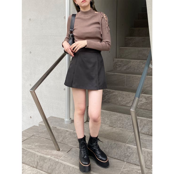 サイドファスナーミニスカート【セットアップ着用可】 | MURUA | 詳細画像47 