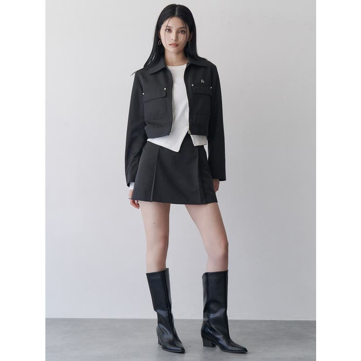 サイドファスナーミニスカート【セットアップ着用可】 | MURUA | 詳細画像6 