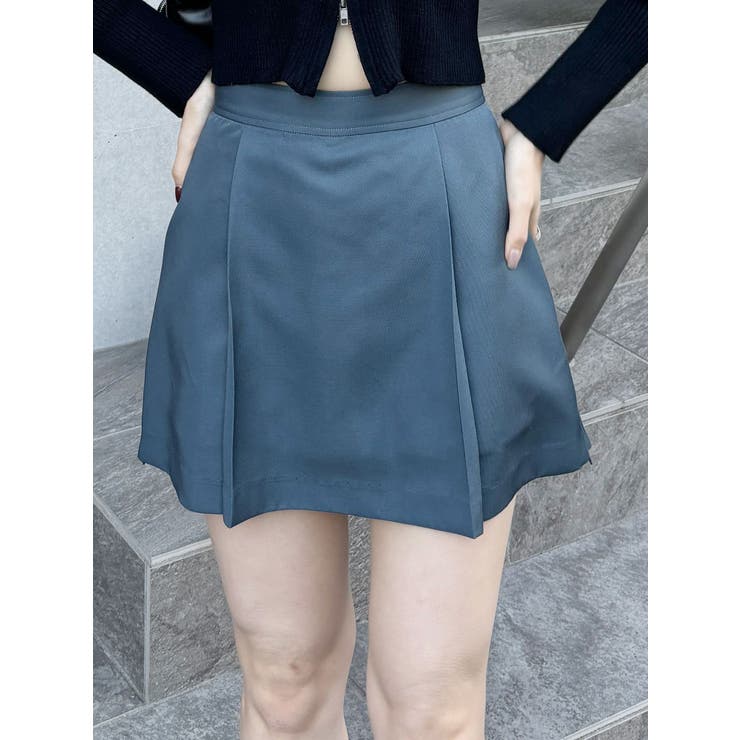 グレー | サイドファスナーミニスカート【セットアップ着用可】 | MURUA