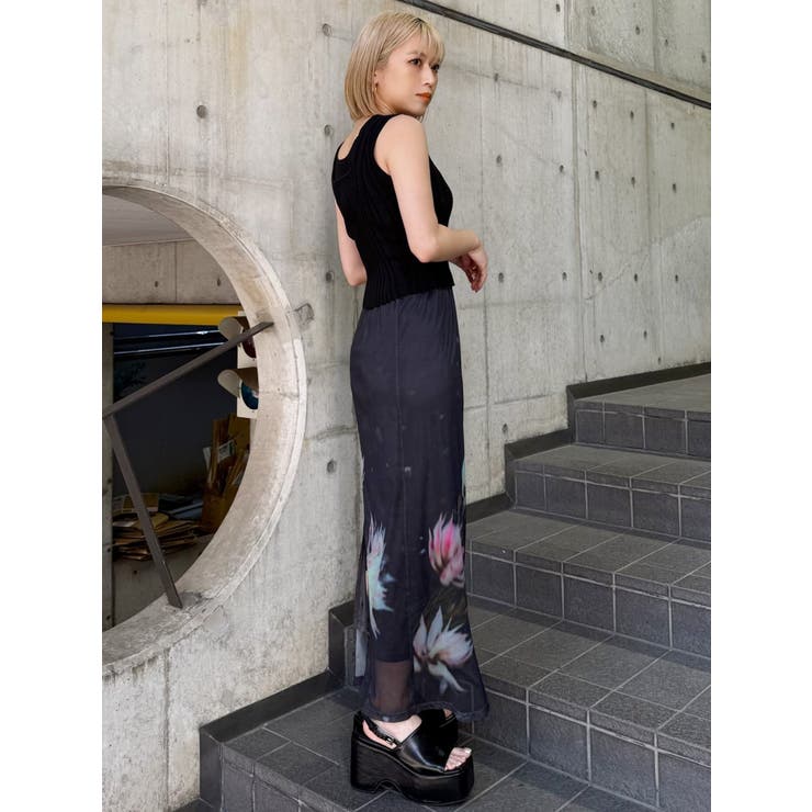 プリントシアーナロースカート | MURUA | 詳細画像19 