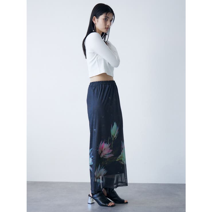 プリントシアーナロースカート | MURUA | 詳細画像4 