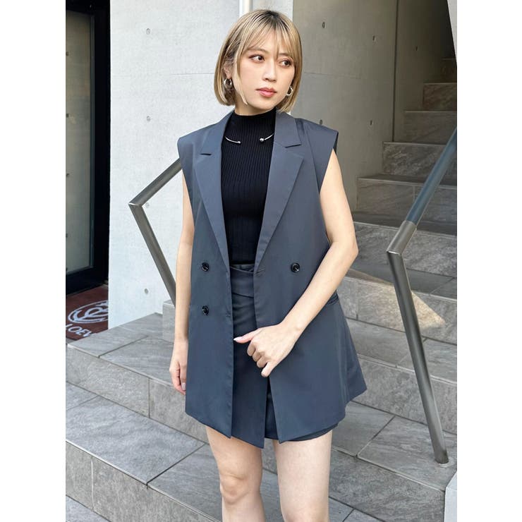 サイドベルトラップライクミニスカート【セット販売対象】[品番