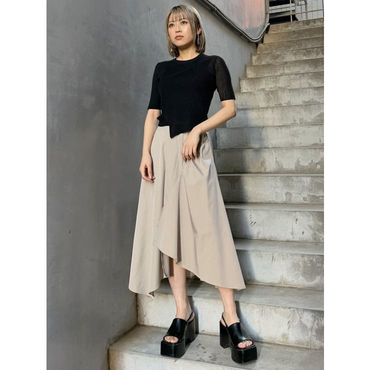 イレヘムギャザーアシメスカート | MURUA | 詳細画像10 