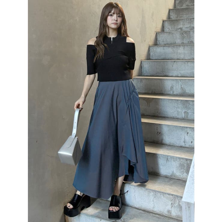 イレヘムギャザーアシメスカート | MURUA | 詳細画像14 