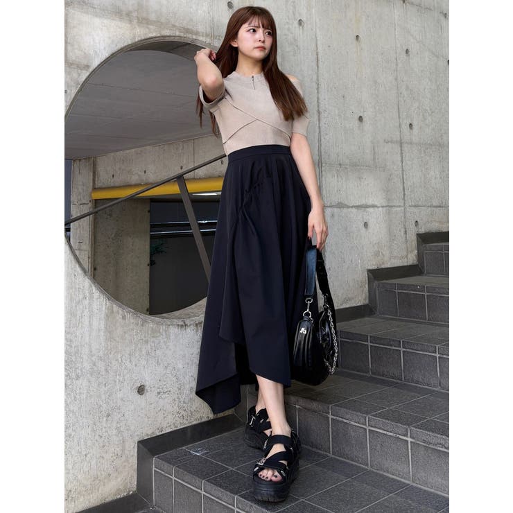 イレヘムギャザーアシメスカート | MURUA | 詳細画像7 