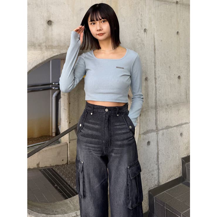 ジップヘムカーゴデニムパンツ | MURUA | 詳細画像11 