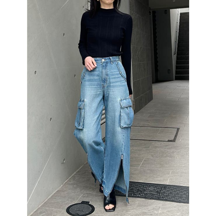 ジップヘムカーゴデニムパンツ | MURUA | 詳細画像19 