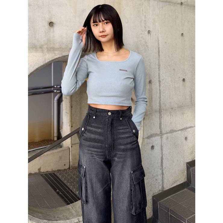 ジップヘムカーゴデニムパンツ | MURUA | 詳細画像26 