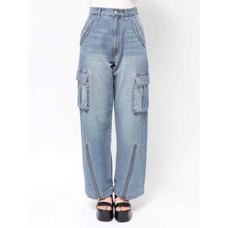 ジップヘムカーゴデニムパンツ | MURUA | 詳細画像29 