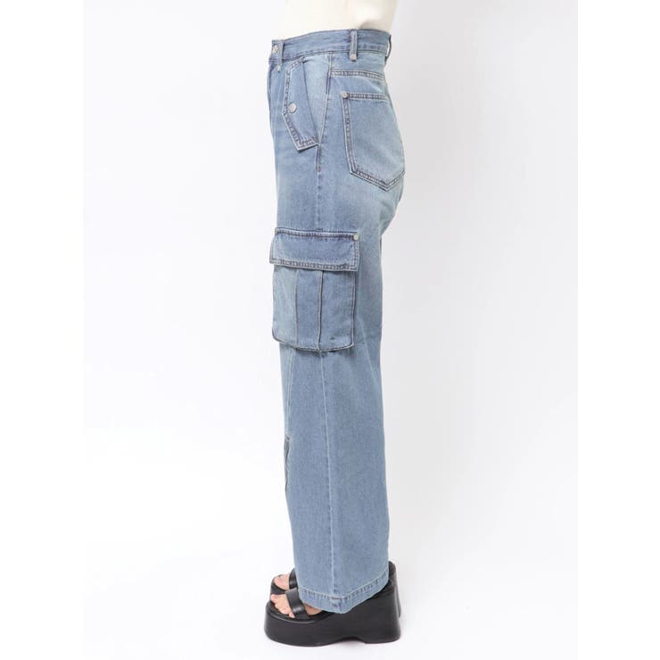 ジップヘムカーゴデニムパンツ | MURUA | 詳細画像30 