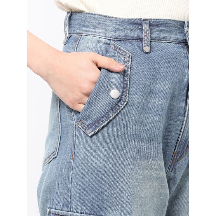 ジップヘムカーゴデニムパンツ | MURUA | 詳細画像34 