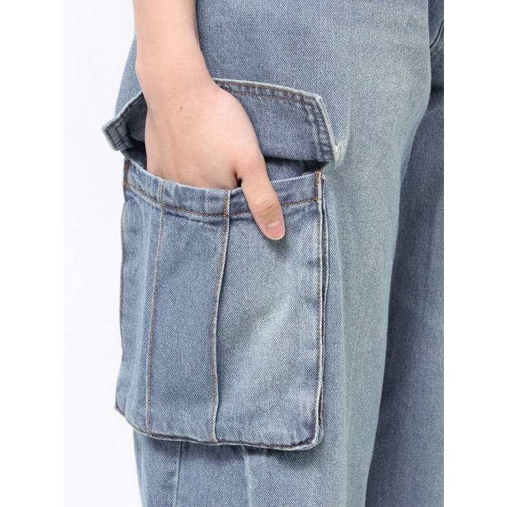 ジップヘムカーゴデニムパンツ | MURUA | 詳細画像35 