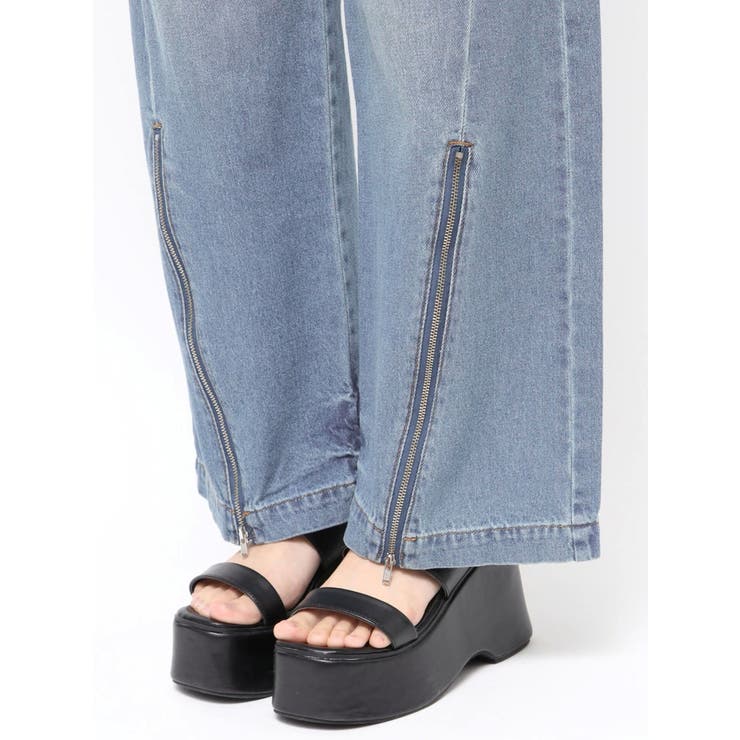 ジップヘムカーゴデニムパンツ | MURUA | 詳細画像36 