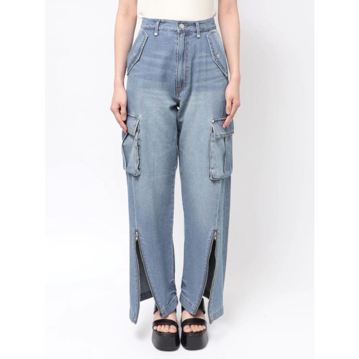 ジップヘムカーゴデニムパンツ | MURUA | 詳細画像39 