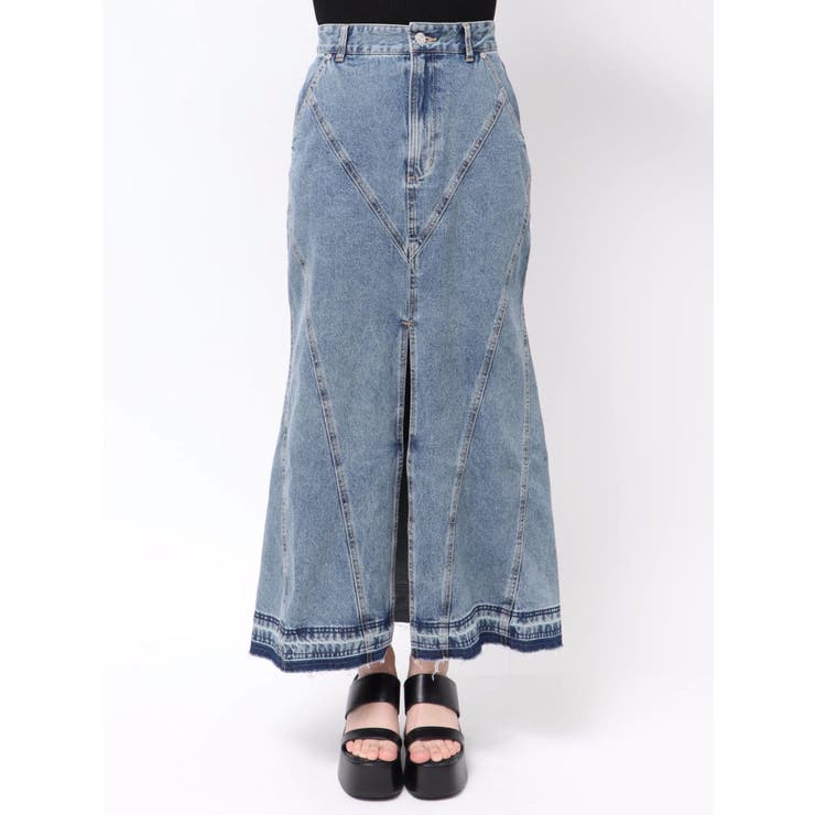 パターンデザインデニムロングスカート | MURUA | 詳細画像23 