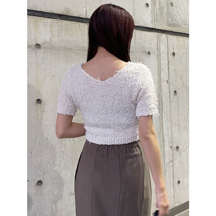 テープヤーンハーフスリーブニット | MURUA | 詳細画像11 