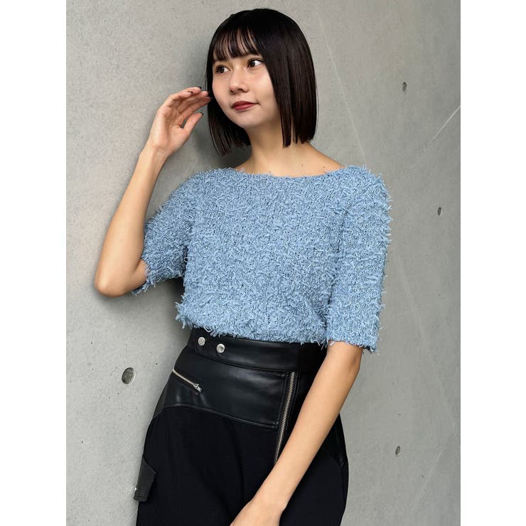 テープヤーンハーフスリーブニット | MURUA | 詳細画像15 