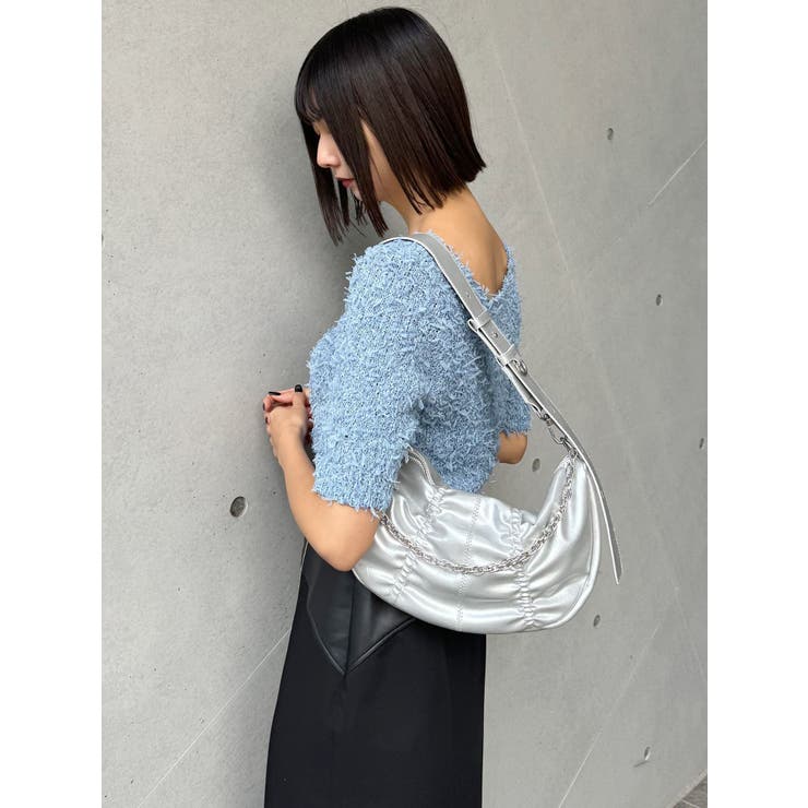 テープヤーンハーフスリーブニット | MURUA | 詳細画像16 