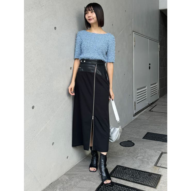 テープヤーンハーフスリーブニット | MURUA | 詳細画像17 