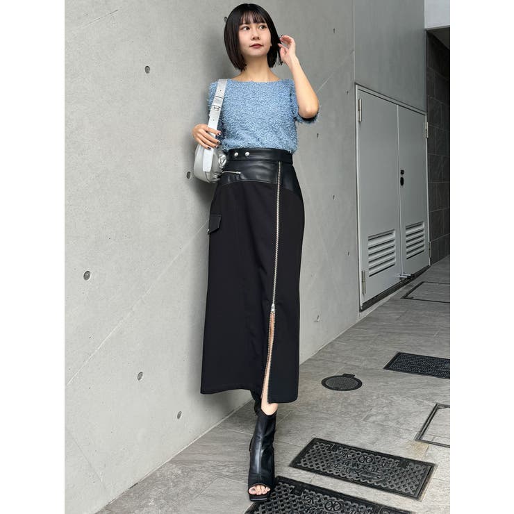 テープヤーンハーフスリーブニット | MURUA | 詳細画像18 