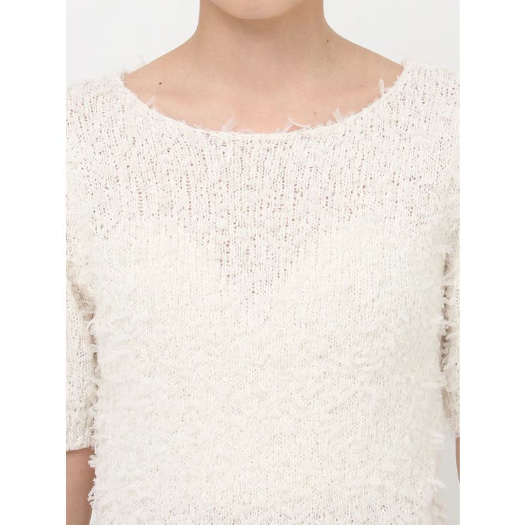 テープヤーンハーフスリーブニット | MURUA | 詳細画像23 