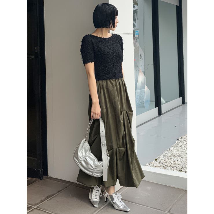 テープヤーンハーフスリーブニット | MURUA | 詳細画像8 