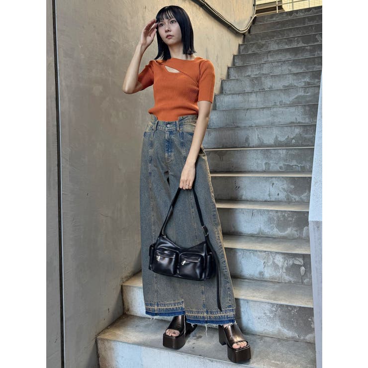 レイヤードオープンハーフニット | MURUA | 詳細画像11 