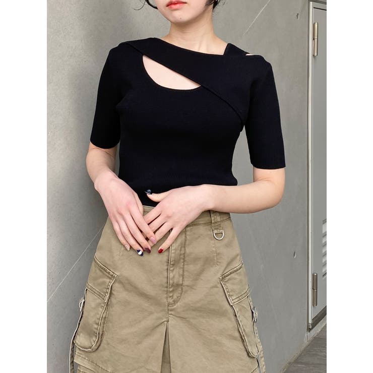 レイヤードオープンハーフニット | MURUA | 詳細画像14 