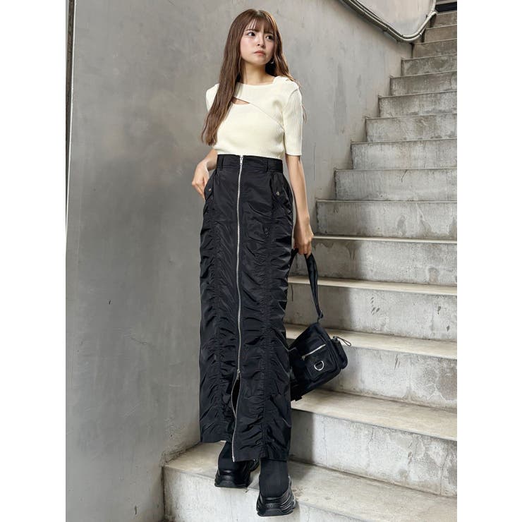 レイヤードオープンハーフニット | MURUA | 詳細画像19 