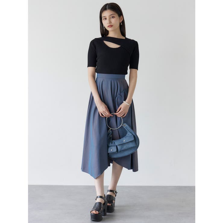 レイヤードオープンハーフニット | MURUA | 詳細画像6 