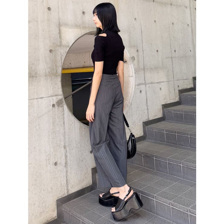 ZIPカシュクールハーフニット[品番：MKSW0064403]｜MURUA