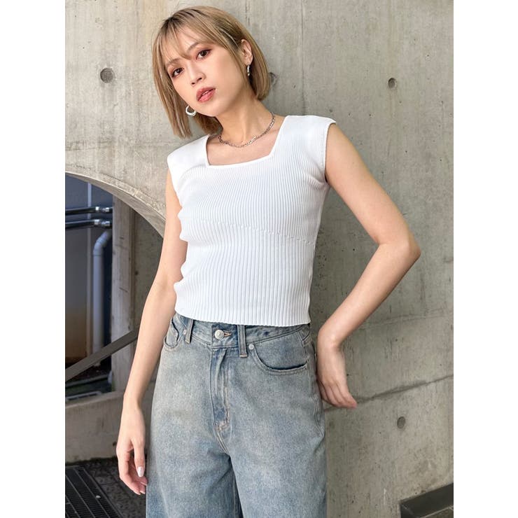 2wayフレンチスリーブニット | MURUA | 詳細画像2 