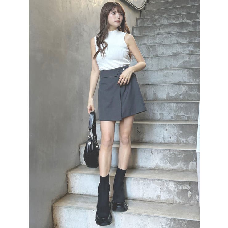 リブデザインハイネックノースリーブニット | MURUA | 詳細画像16 