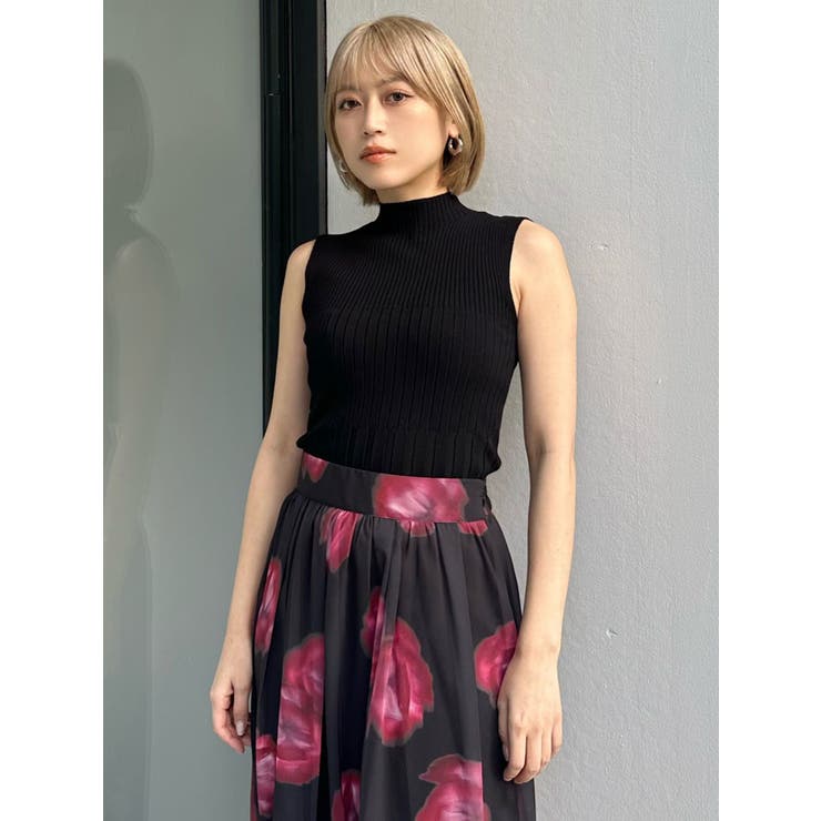 リブデザインハイネックノースリーブニット | MURUA | 詳細画像26 