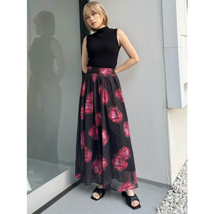 リブデザインハイネックノースリーブニット | MURUA | 詳細画像27 