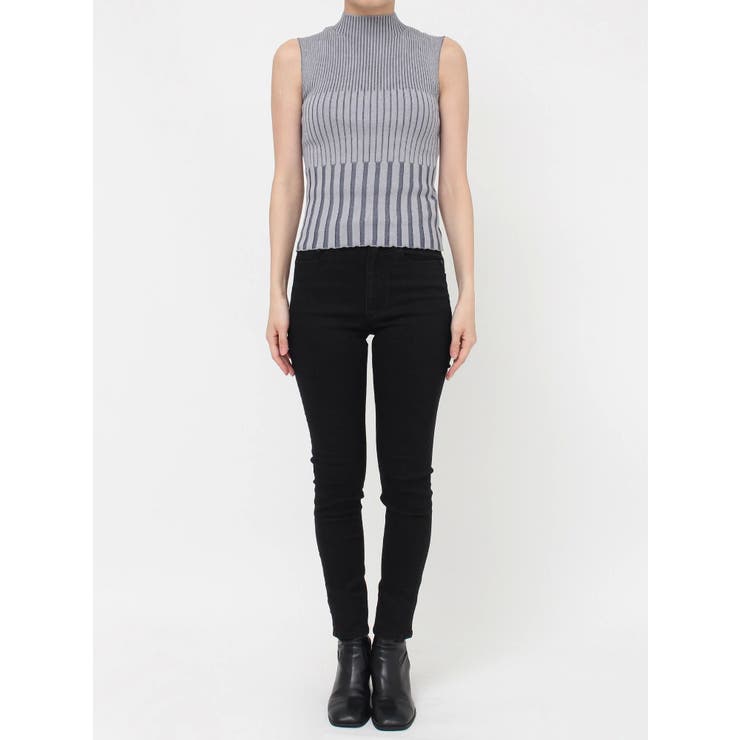 リブデザインハイネックノースリーブニット | MURUA | 詳細画像37 