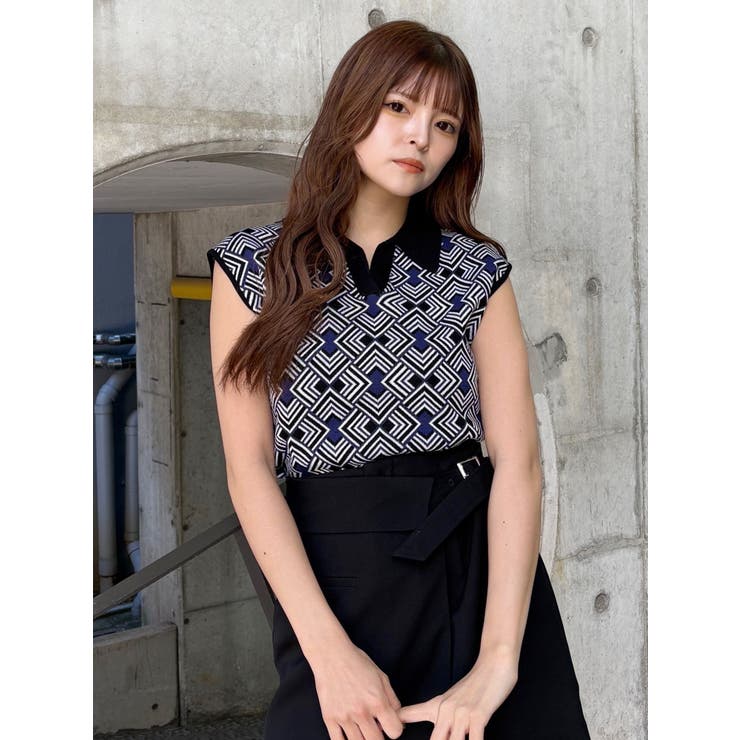 ジオメトリックニットタンク | MURUA | 詳細画像10 