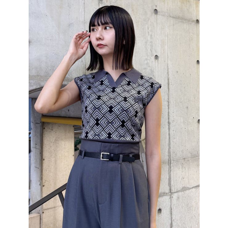 ジオメトリックニットタンク | MURUA | 詳細画像12 