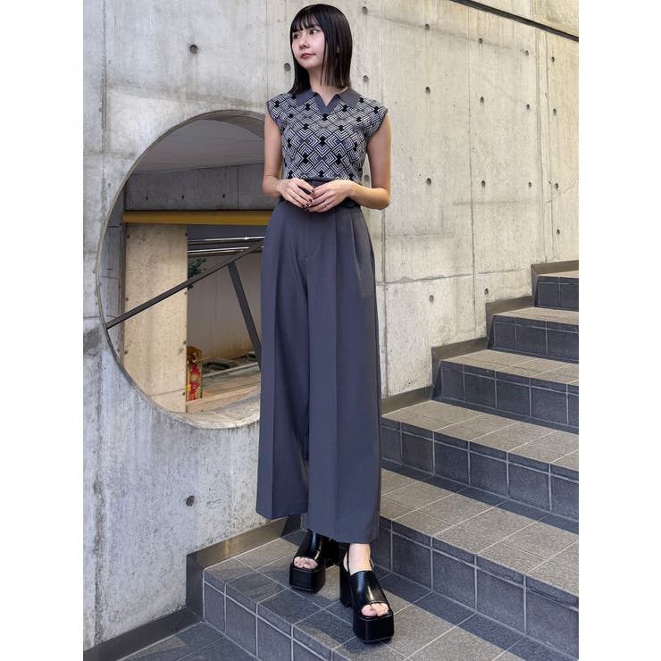 ジオメトリックニットタンク | MURUA | 詳細画像15 