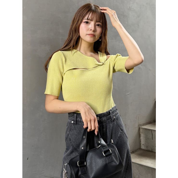 リングスルーアシメニット | MURUA | 詳細画像11 