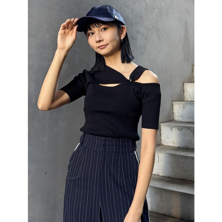 リングスルーアシメニット | MURUA | 詳細画像16 