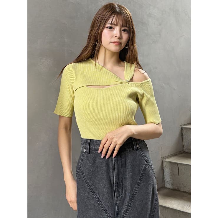 リングスルーアシメニット | MURUA | 詳細画像2 