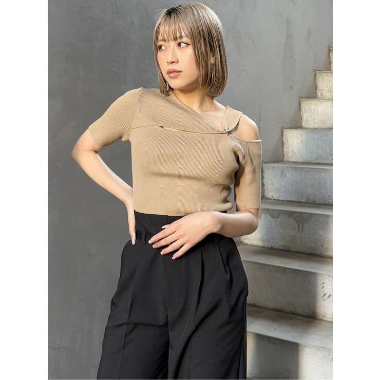 リングスルーアシメニット | MURUA | 詳細画像3 