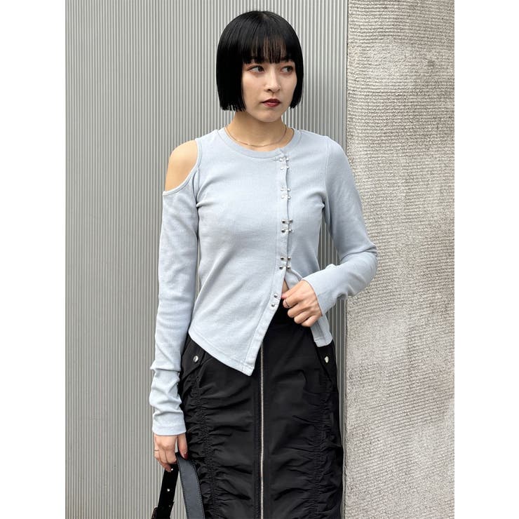 ホックアシメリブトップス | MURUA | 詳細画像16 