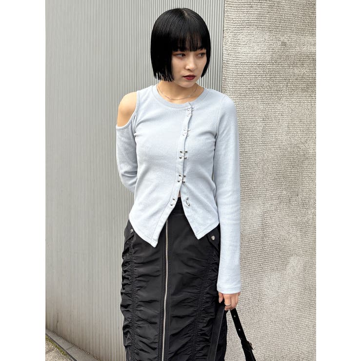 ホックアシメリブトップス | MURUA | 詳細画像17 