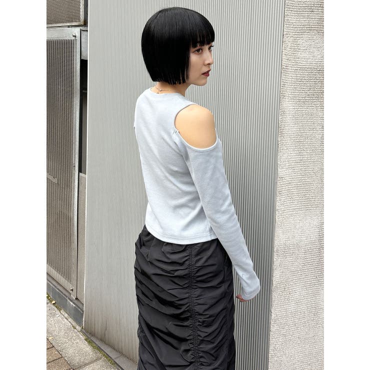 ホックアシメリブトップス | MURUA | 詳細画像18 