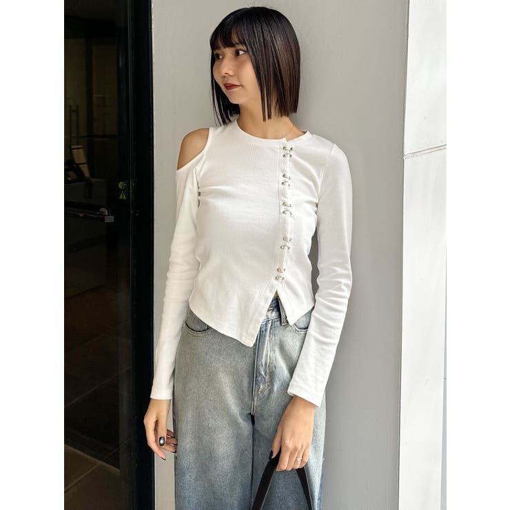 ホックアシメリブトップス | MURUA | 詳細画像22 