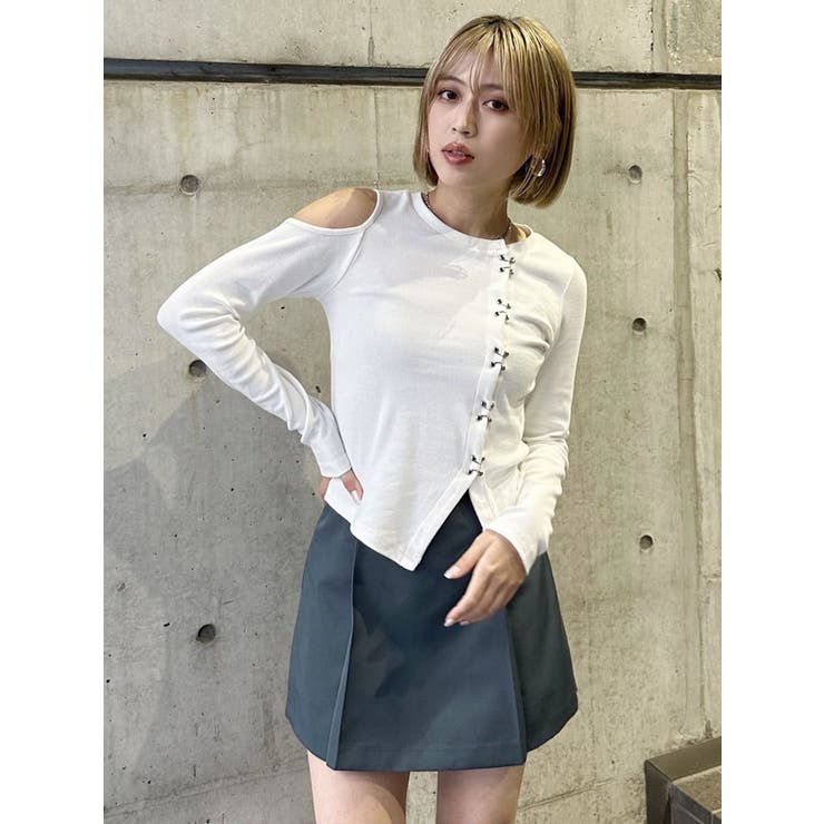 ホックアシメリブトップス | MURUA | 詳細画像25 